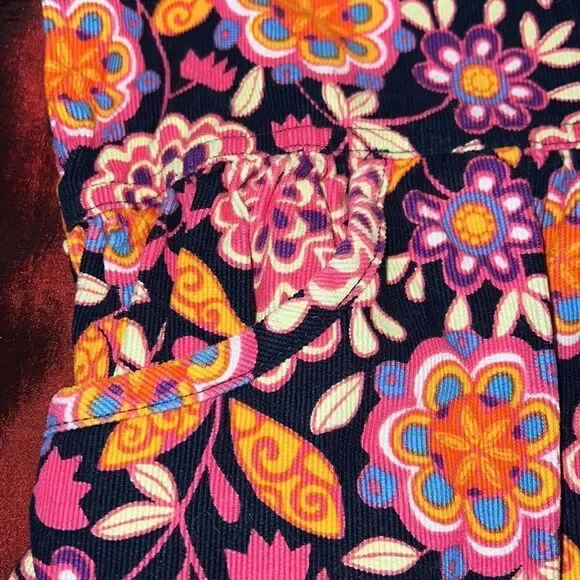 HANNA ANDERSSON girls corduroy autumn floral dress. Size 110 (5) - Picture 5 of 8